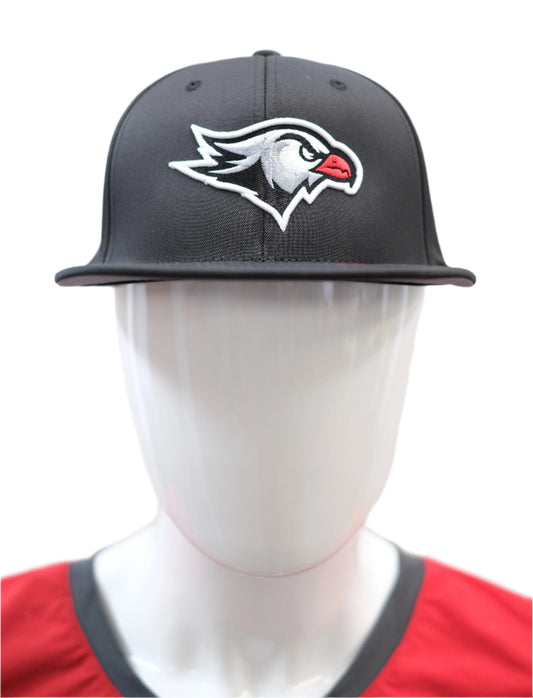 Black Falcon Head Baseball Hat