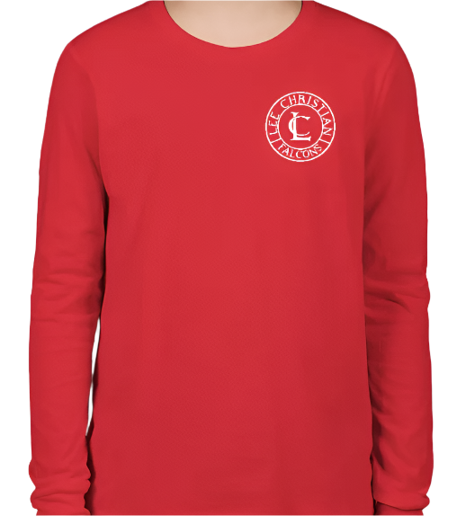 Youth Red Circle Logo Long Sleeve