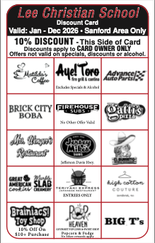 LCS 2026 Discount Card